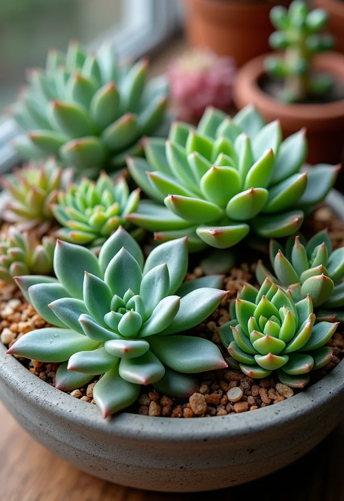 Small Garden Plans Layout Design: A Practical Guide with 18 Organized Layout Inspirations - 11. Succulent Arrangement