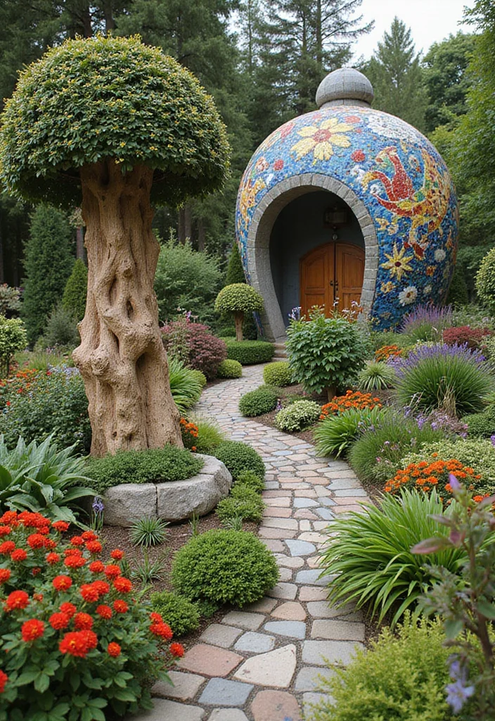 Small Garden Plans Layout Design: A Practical Guide with 18 Organized Layout Inspirations - 17. Garden as Art