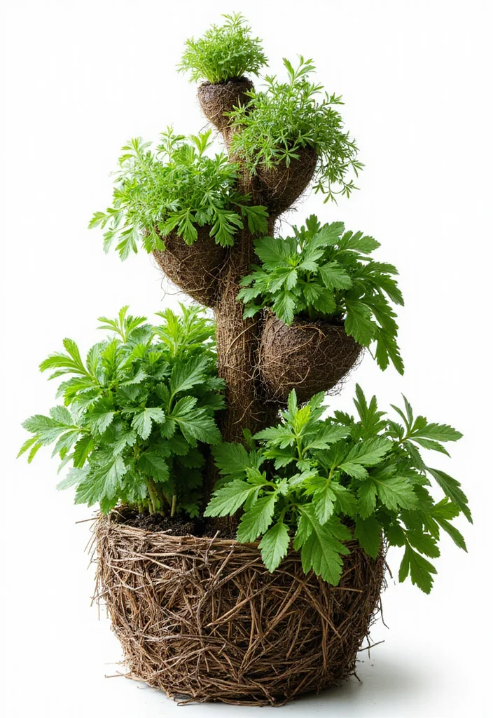 Small Garden Plans Layout Design: A Practical Guide with 18 Organized Layout Inspirations - 3. Herb Spiral Garden