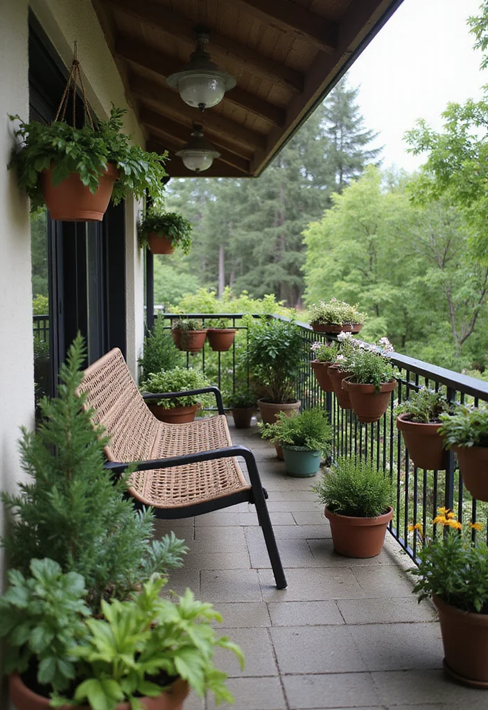 Small Garden Plans Layout Design: A Practical Guide with 18 Organized Layout Inspirations - 5. Balcony Bliss