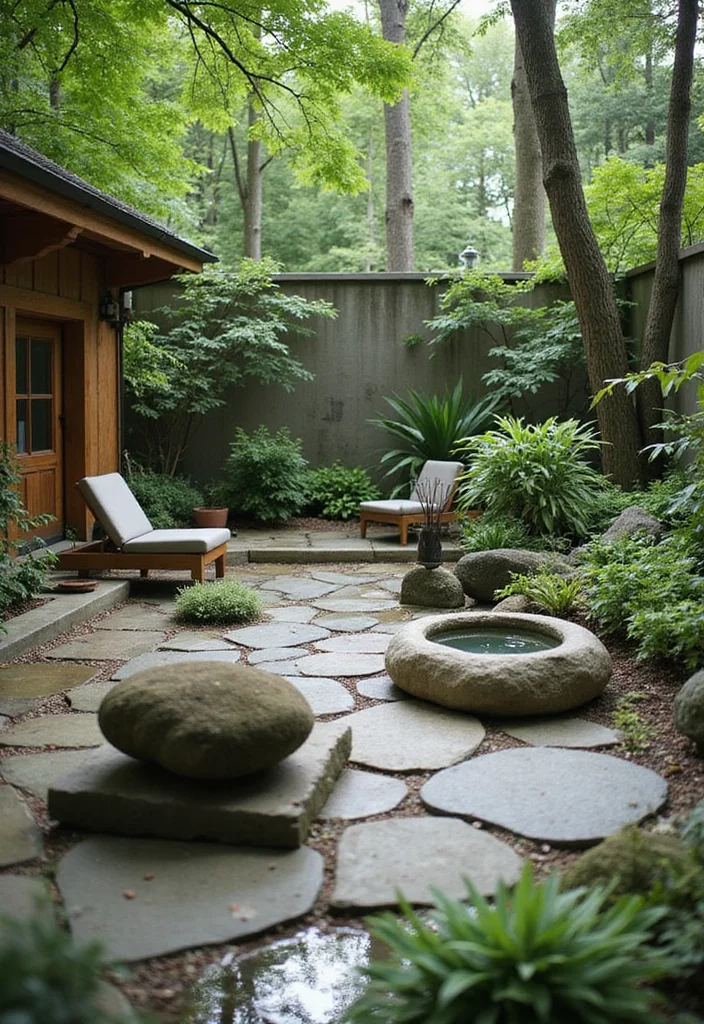 Square Garden Design Layout Landscaping: A Structured Guide with 20 Balanced Layout Inspirations - 10. The Meditation Garden