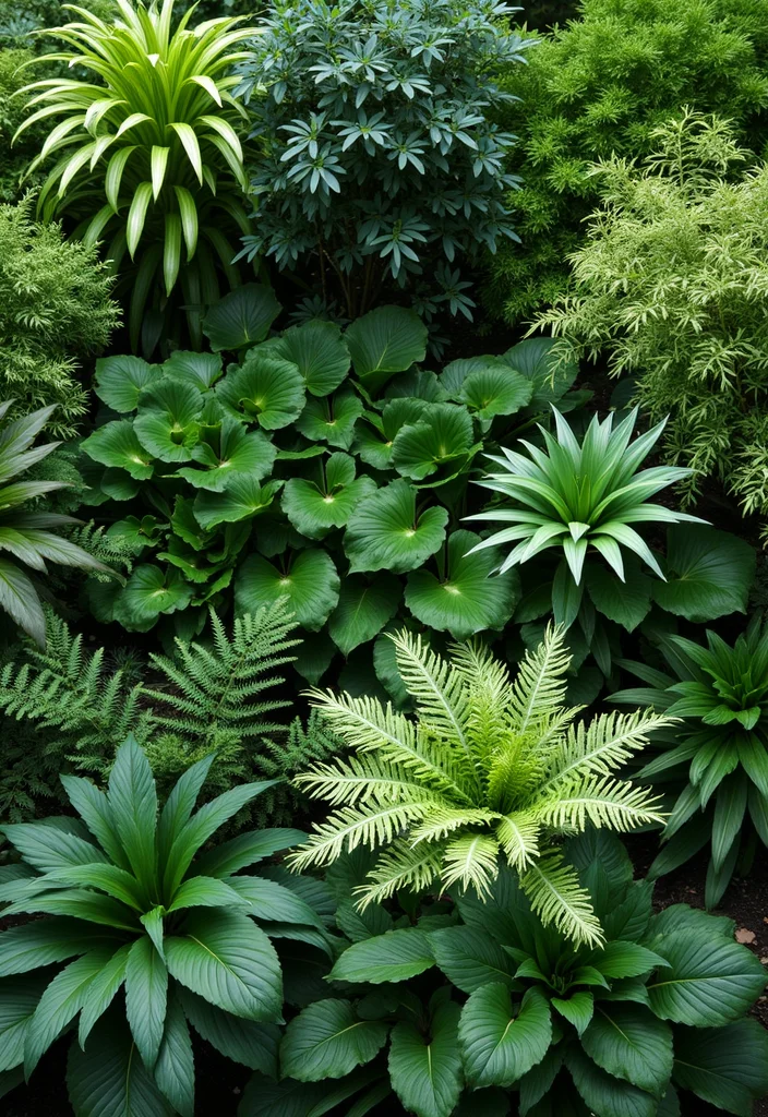 Square Garden Design Layout Landscaping: A Structured Guide with 20 Balanced Layout Inspirations - 12. Shade Gardens