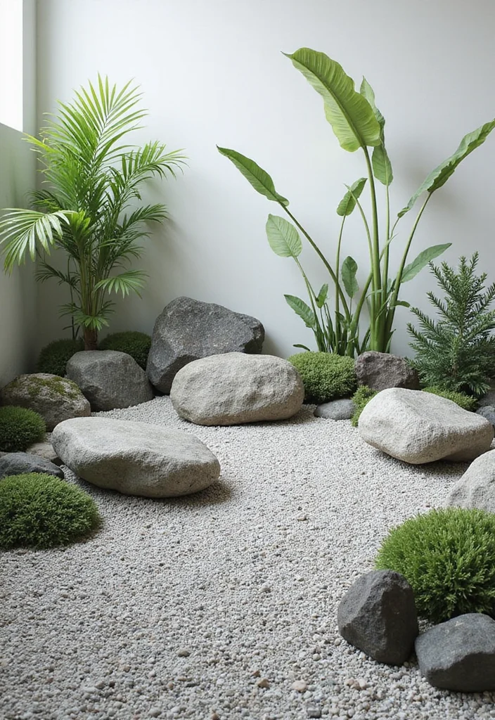 Square Garden Design Layout Landscaping: A Structured Guide with 20 Balanced Layout Inspirations - 16. Zen Garden
