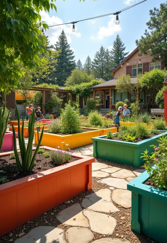 Square Garden Design Layout Landscaping: A Structured Guide with 20 Balanced Layout Inspirations - 17. Kids’ Learning Garden