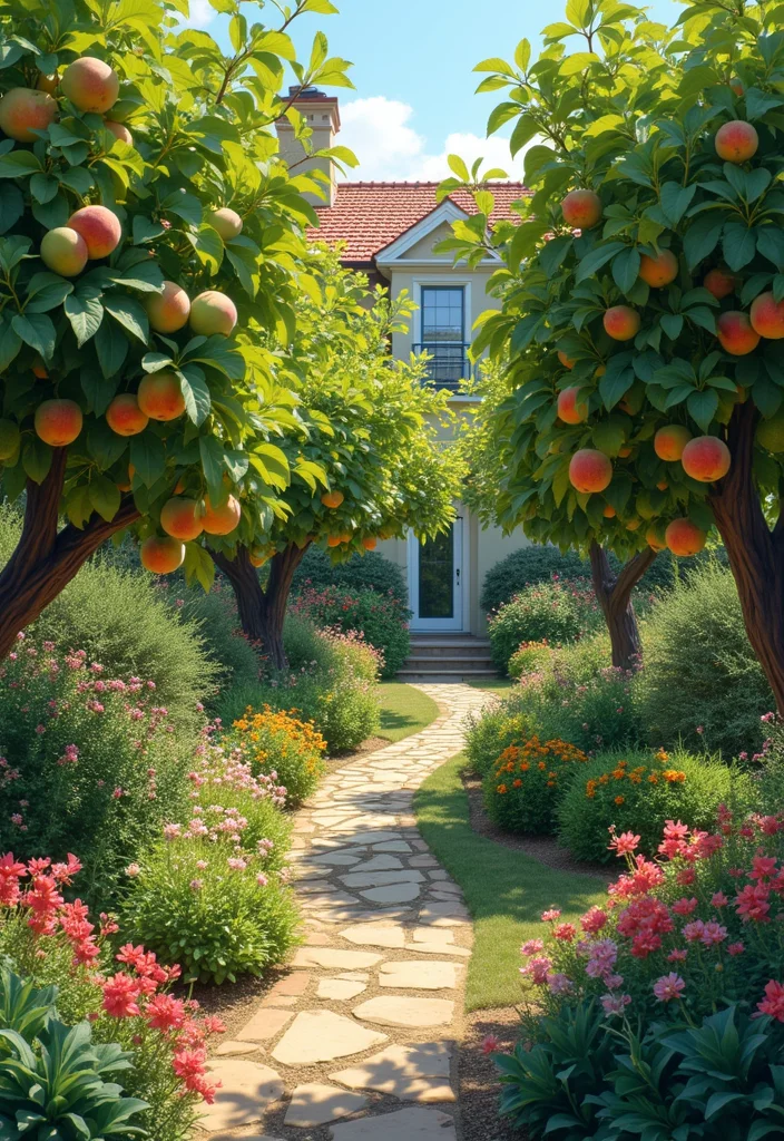 Texas Garden Ideas Landscape Design: A Bold Guide with 17 Southern-Inspired Concepts - 4. Edible Landscaping with Fruit Trees
