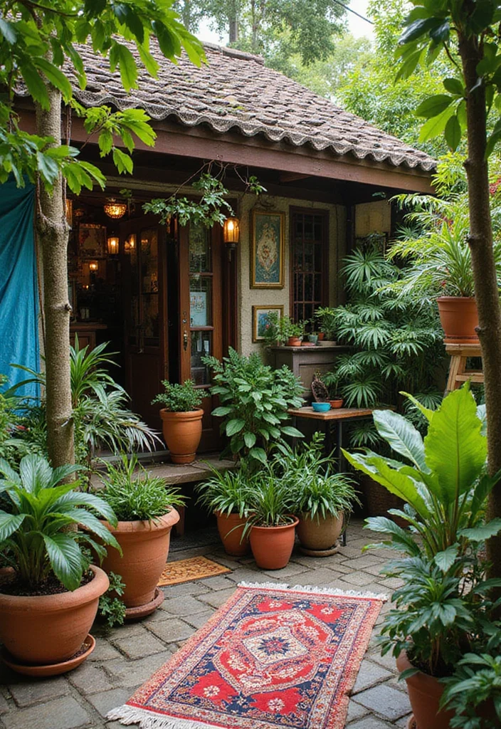 Tropical Garden Design Small Spaces: A Lush Guide with 20 Island-Inspired Outdoor Concepts - 20. Play with Color