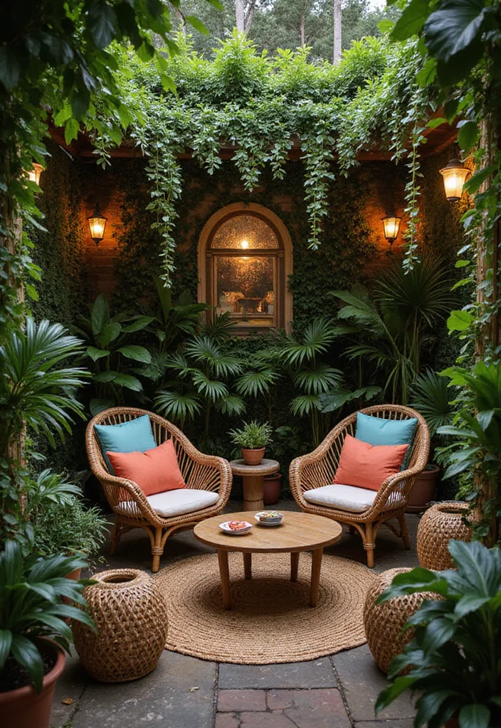 Tropical Garden Design Small Spaces: A Lush Guide with 20 Island-Inspired Outdoor Concepts - 7. Cozy Seating Areas