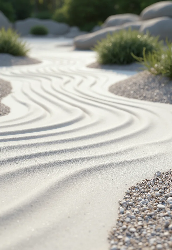 Zen Garden Design Meditation Space: A Peaceful Guide with 20 Serenity-Focused Inspirations - 1. Tranquil Sand Patterns