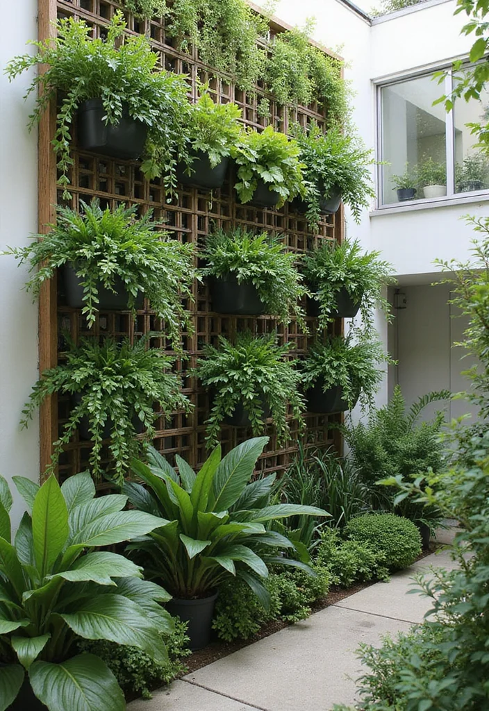 Zen Garden Design Meditation Space: A Peaceful Guide with 20 Serenity-Focused Inspirations - 11. Vertical Gardens