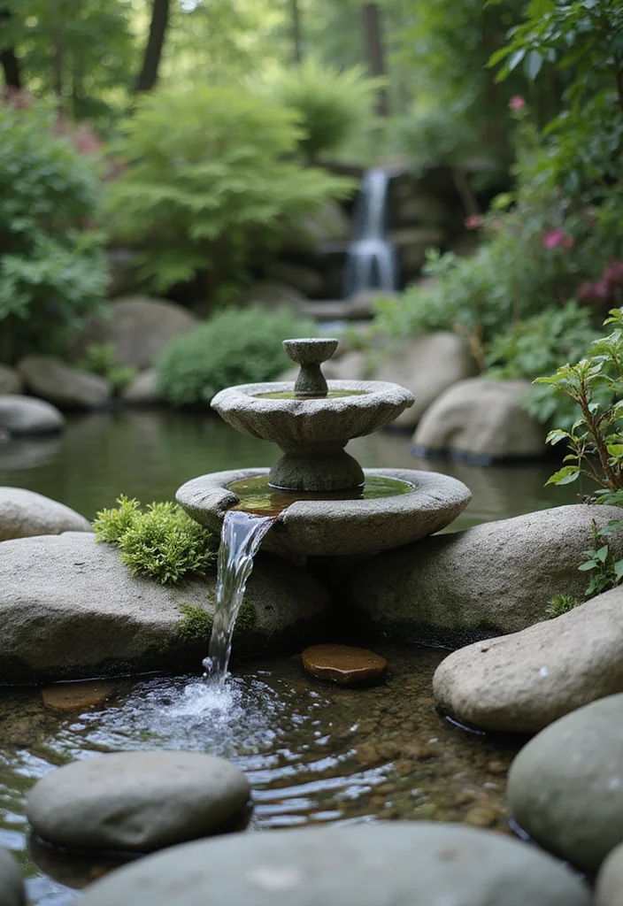 Zen Garden Design Meditation Space: A Peaceful Guide with 20 Serenity-Focused Inspirations - 3. Serene Water Features