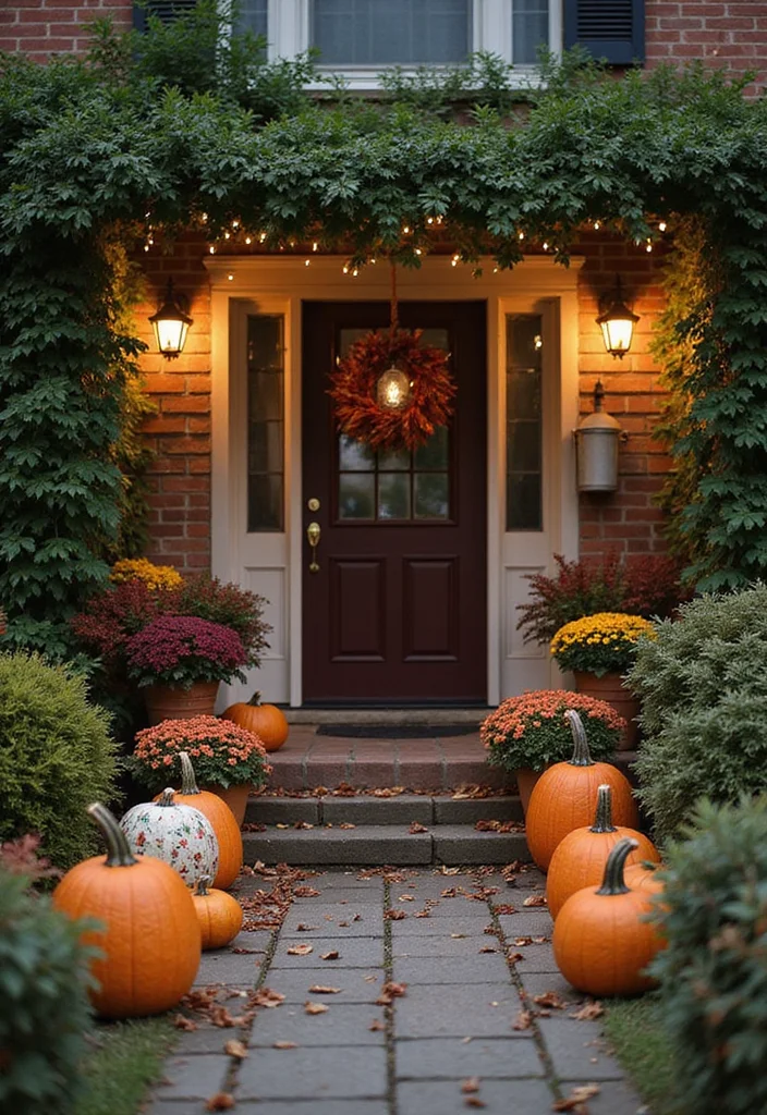 Garden Design Front of House: A Welcoming Guide with 17 Entrance-Focused Inspirations - 6. Seasonal Decorations