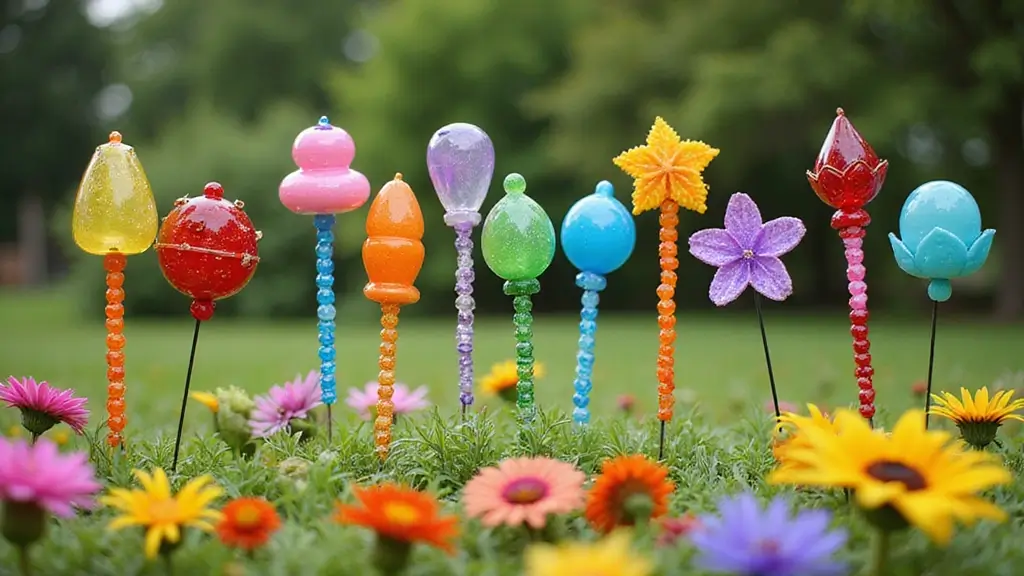 25 Beaded Garden Stakes DIY Projects That Add Color and Fun