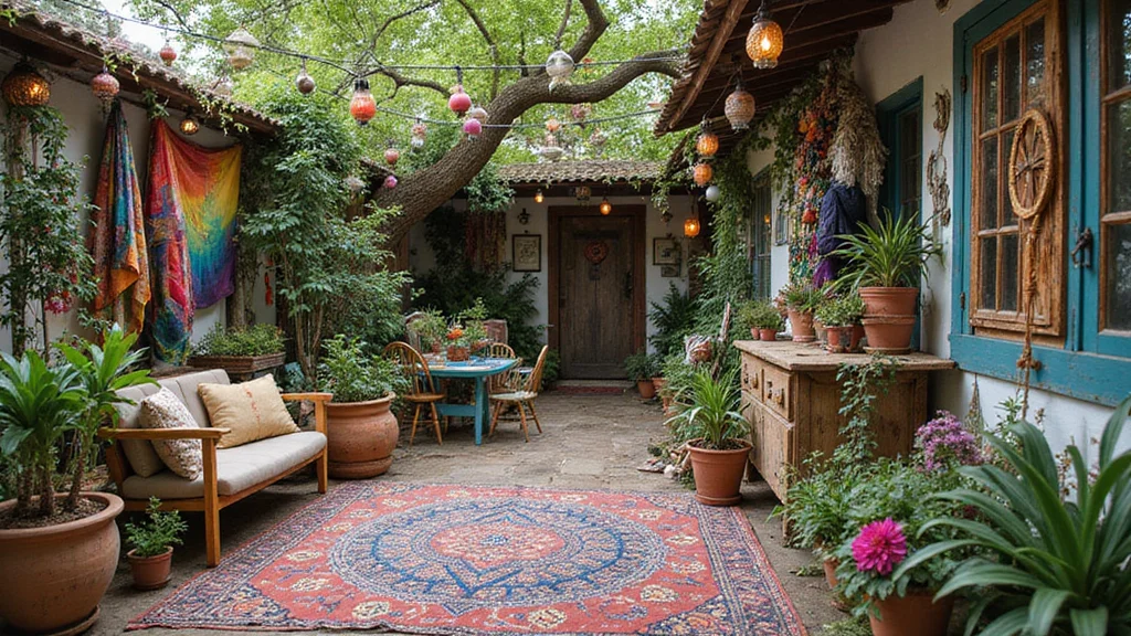 Hippie Garden Ideas Boho Decor: A Free-Spirited Guide with 18 Eclectic Design Inspirations